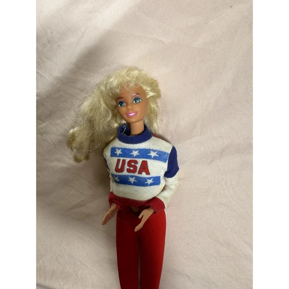 Barbie 1996 Olympic Gymnast Barbie Doll Mattel Vintage Coquette